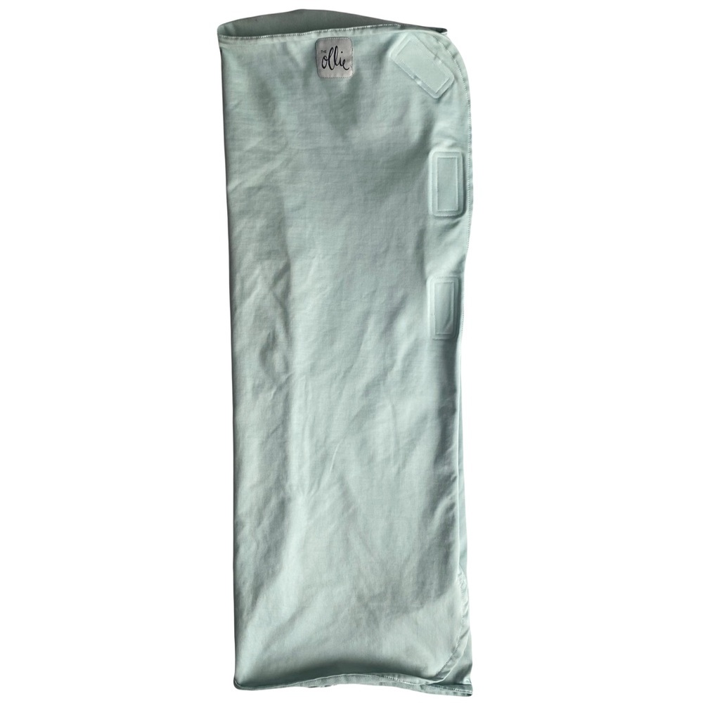 Ollie Baby Swaddle Light Blue Turquoise Infant Sleep Tie Bottom Secure